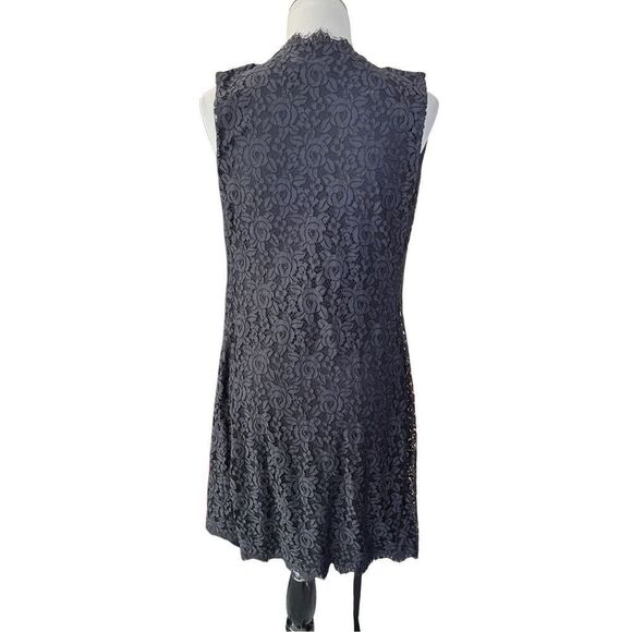 Diane Von Furstenberg Sleeveless Overlay Black Cover Vest Size 0 - Picture 2 of 9